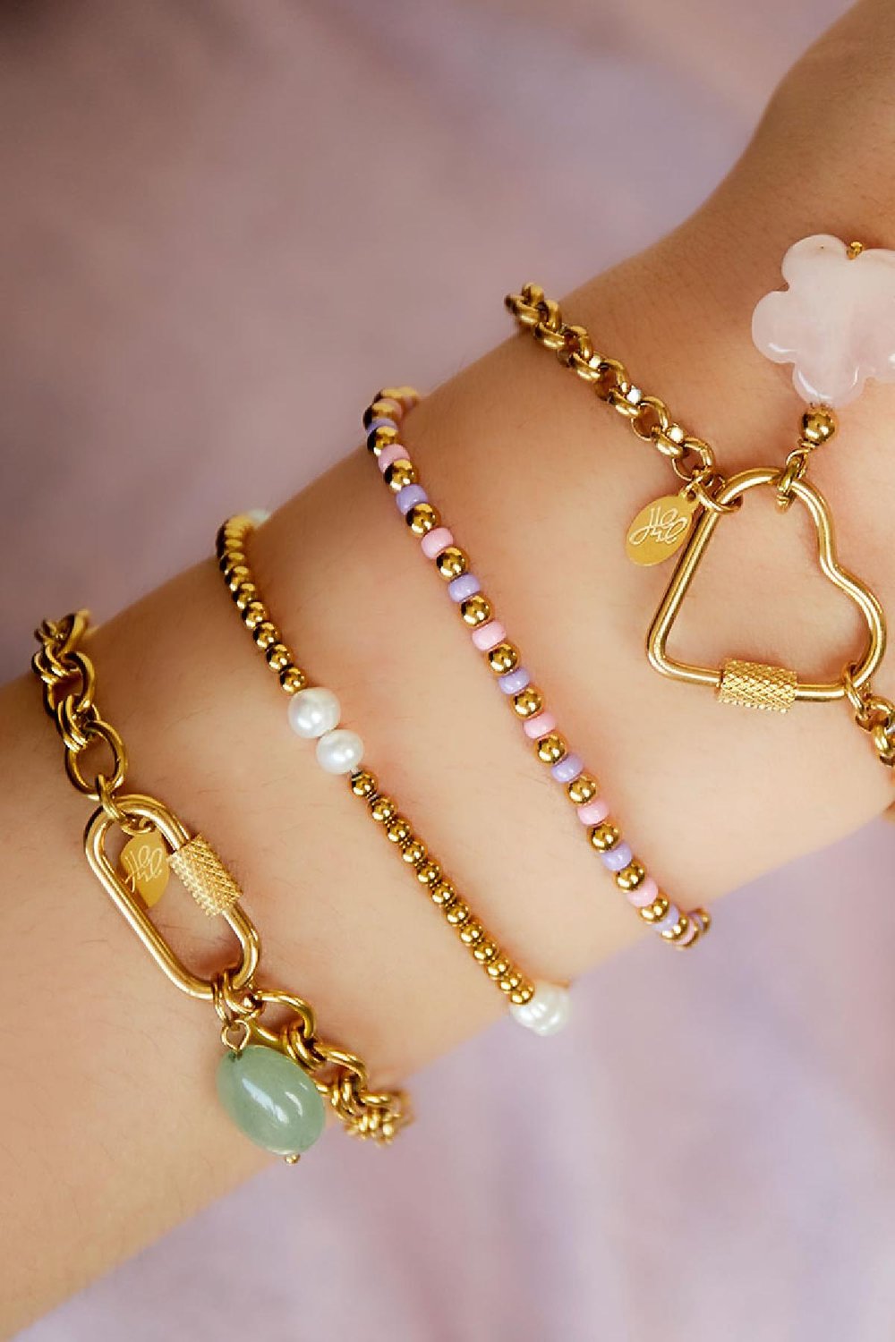 stainless steel bracelet heart  h5Picture3